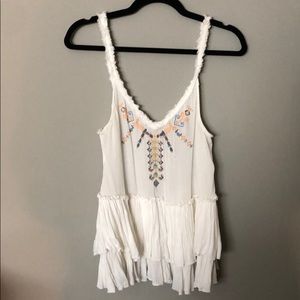 Embroidered swing tank perfect for summer